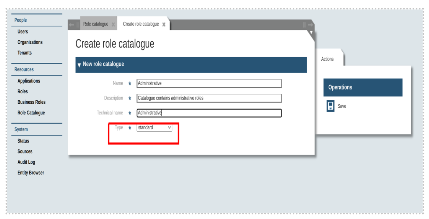 Section9 P3 CreateRoleCatalogueWithTypeStandard